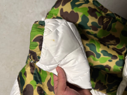 ADIDAS x BAPE ABC CAMO FIREBIRD SHARKFULL-ZIP PUFFER (PREOWNED)